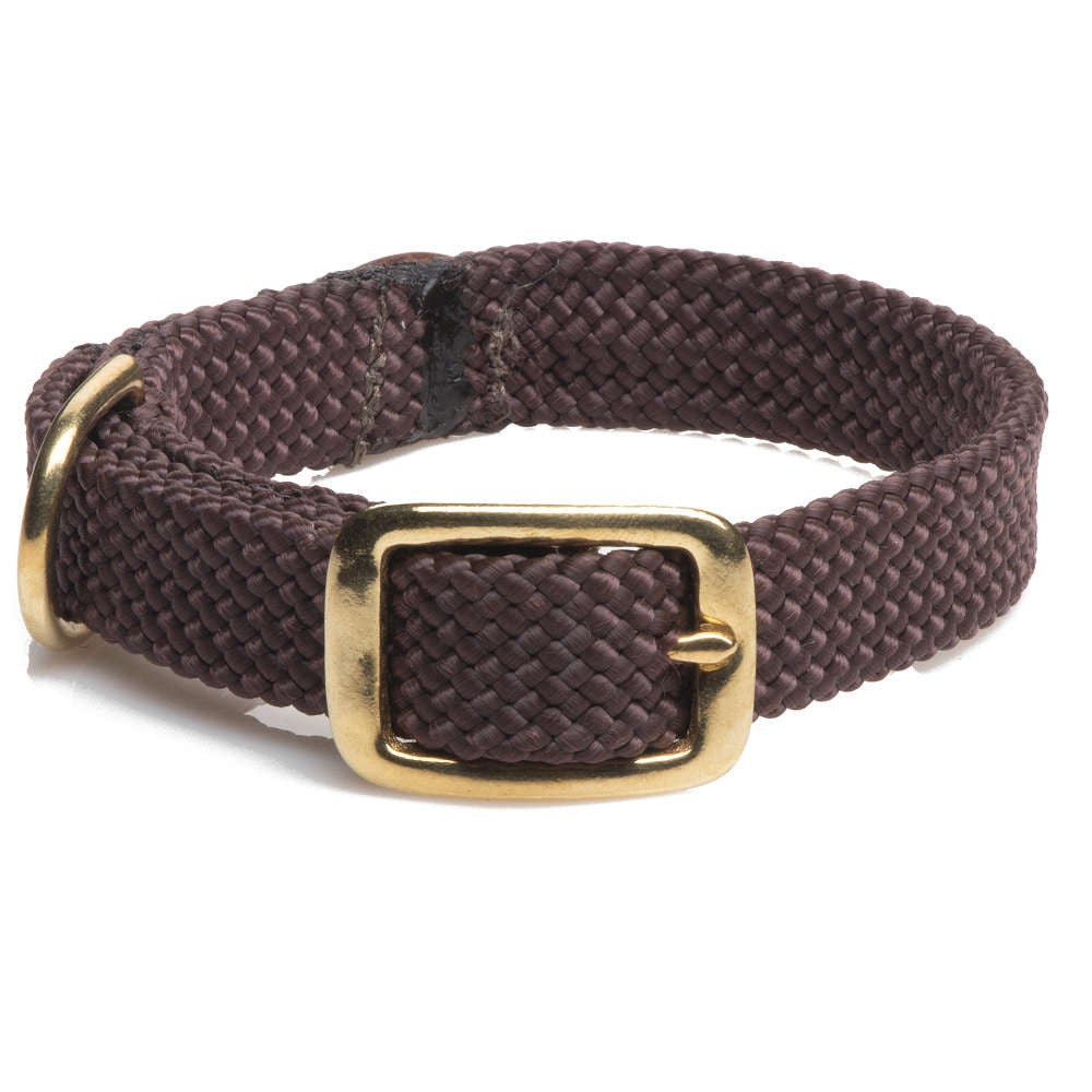 Mendota Doublebraided Collar 21 BROWN Nickel"