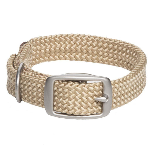 Mendota Doublebraided Junior Collar 14  SAND Nickel"